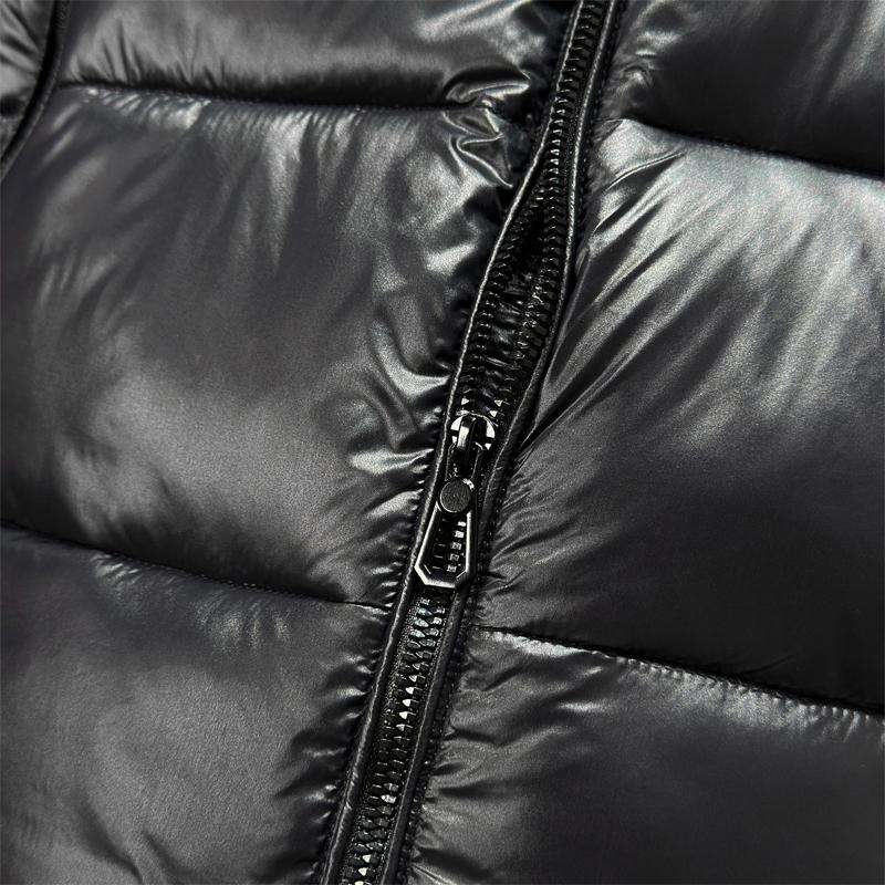 Ärmellose Winterparkas für Herren, Oberteile mit Kapuze, Übergröße, lässige dicke warme schwarze Weste für Herren-Oberbekleidung