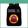 Mochila Escolar Infantil Among Us Com Tecido Oxford Design Respirável Para Alunos do Ensino Fundamental