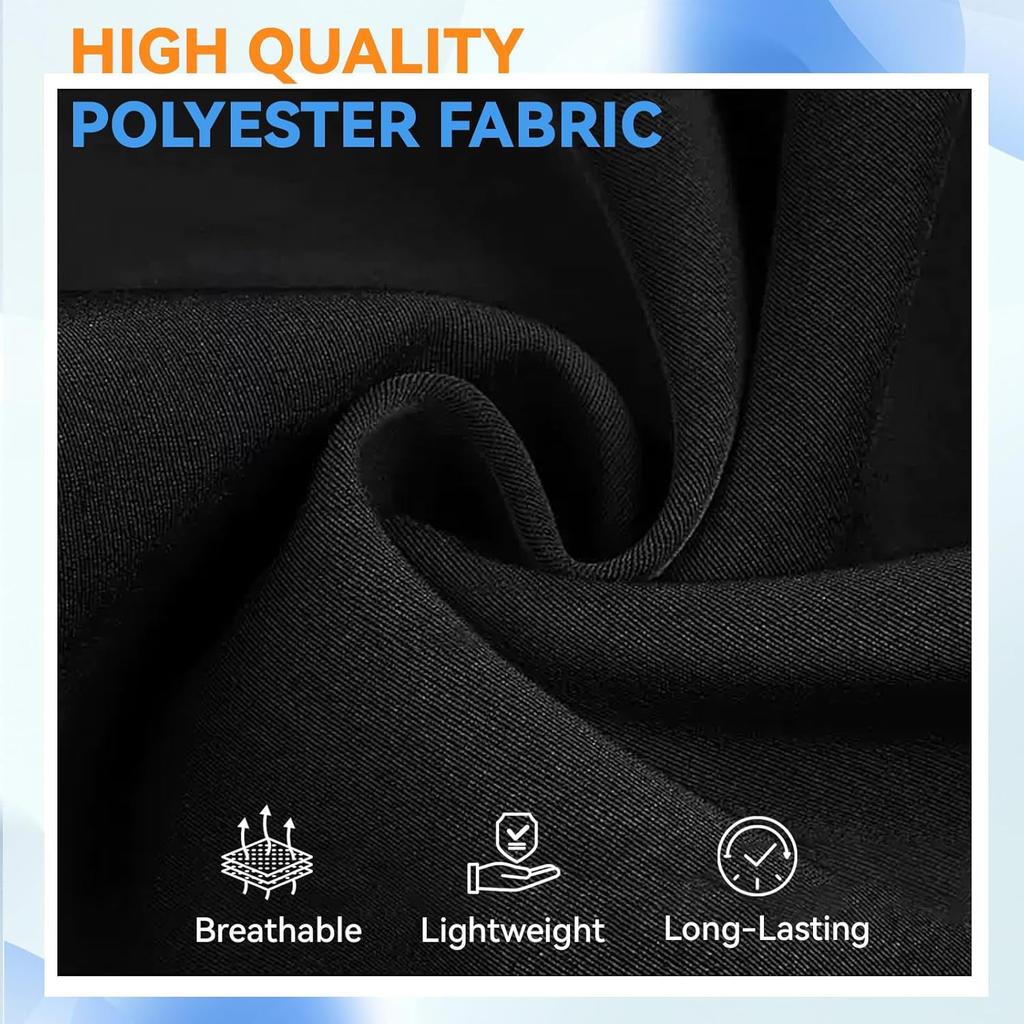 Server Aprons with 3 Pockets Waitress Waiter Waist Black Apron for Women Men Chef Kitchen Serving Cooking Baking, 1Pack, 12.6 Inch