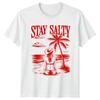 Stay Salty Beach Life Summer Mens T-Shirt Womens Graphic Tee