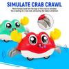 Crawling Crab Baby Sensory Inertial Toys Infant Learning Crawl Walking Cartoon Cute Montessori Toy for Kids Children Gifts