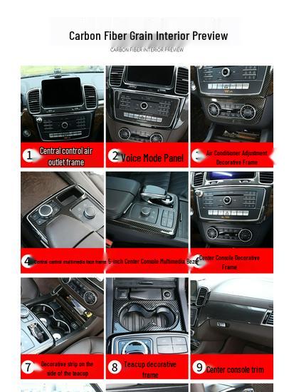 Mercedes GLE/GL/GLS/ML Carbon Fiber Air Vent Sticker