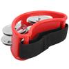 Elliptical Tambourine Percussion Jingle Fußglocke Cajon Box Trommel Zubehör GeschenkRot
