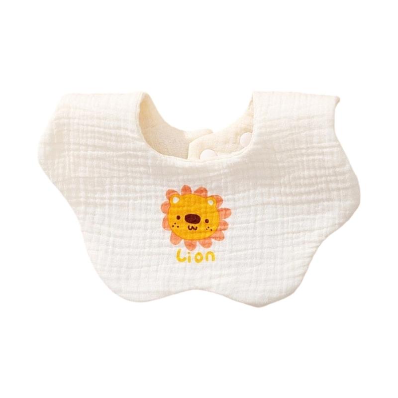 

Хлопковый слюнявчик с вращением на 360 градусов, пеленки для срыгивания, нагрудник для кормления, нагрудник для кормления лепестком с мультяшным рисунком для ребенка