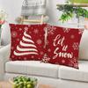 2Pcs Soft Dacron Throw Pillow Case 45x45cm Sofa Pillowcase New Year Gift Pillow Shell  Adult