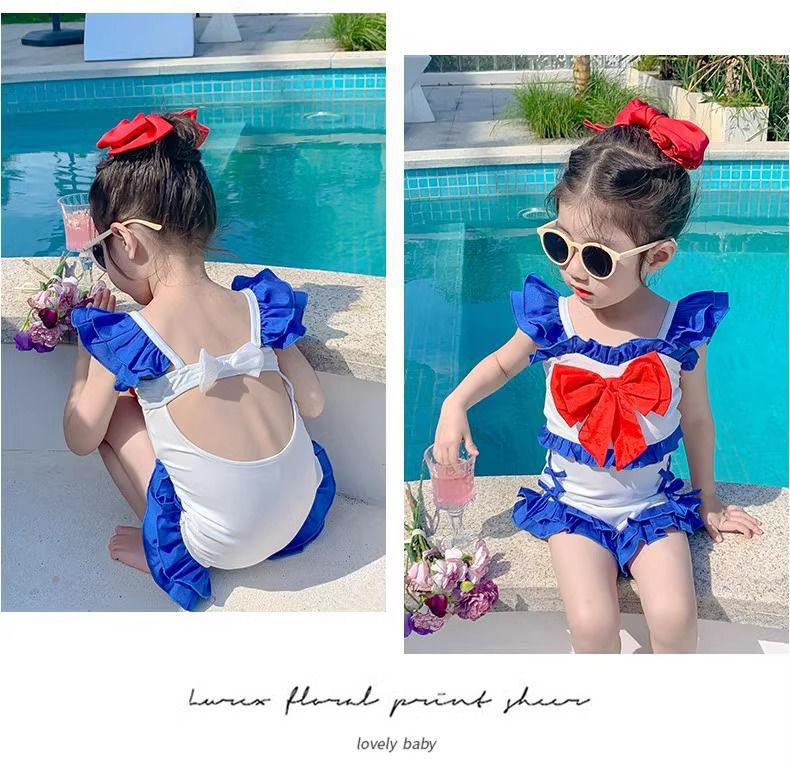 Girls' Trendy Sleeveless Slimming Surf Swimsuit