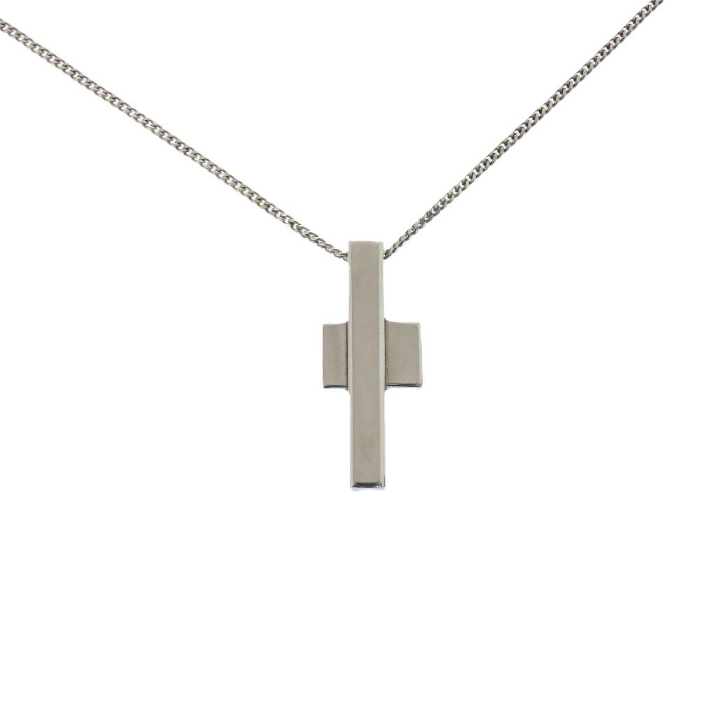 Used AUTHENTIC GUCCI Cross motifNecklace Silver Silver925