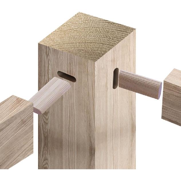 50Pcs Domino Tenon Beech Wood 8x40mm Loose Tenons Woodworking Accessory for Positioning Furniture DIY