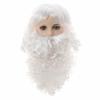 White Beard Santa Beard Wig Full Set Beard And Wig Set Combo Santa Claus Beard Wig  Christmas Party
