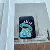 Embroidery Leather Card Holder Magnetic Card Protective Case Gps Anti-Lost Mobile Phone Bag Ultra-Thin Mobile Phone Back Clip