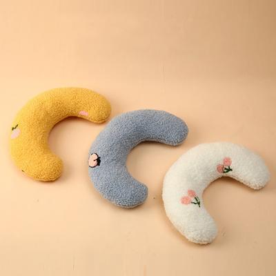 Pet Sleeping Pillow Ultra Soft Fluffy Dog Cat U-shaped Pillow Calming Toy Pet Supplies For Joint