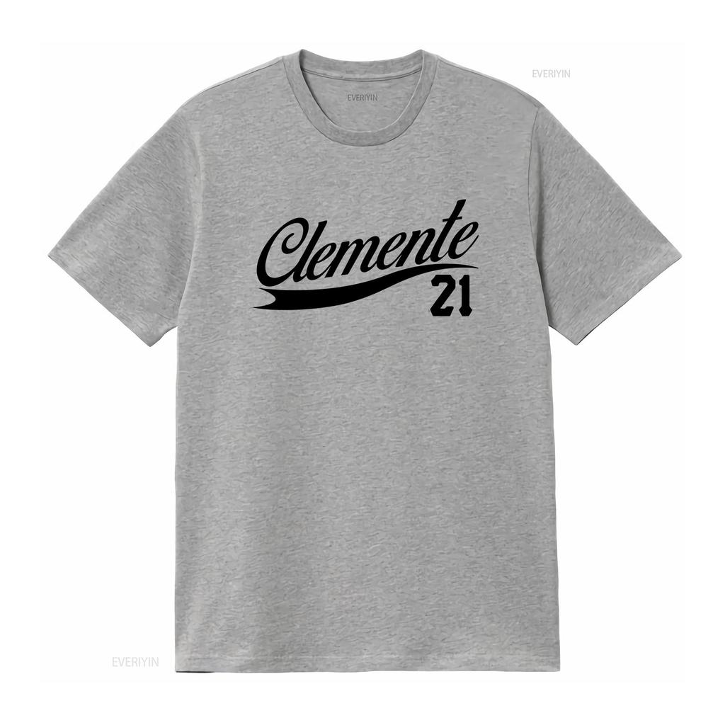 Roberto Clemente 21 T shirt New Retro 90s 80s 70s Baseball Legend Puerto Rico OG vintage Washed Slightly Versatile Unisex