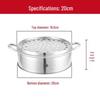 ZISIZ 20cm Stainless Steel Steamer Rack Set