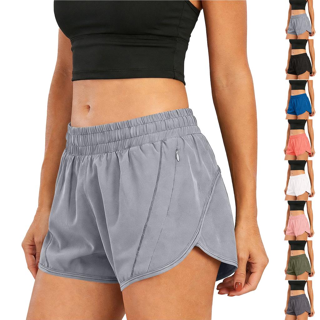 Women's Casual Loose Color Pants Pocket Utility Shorts