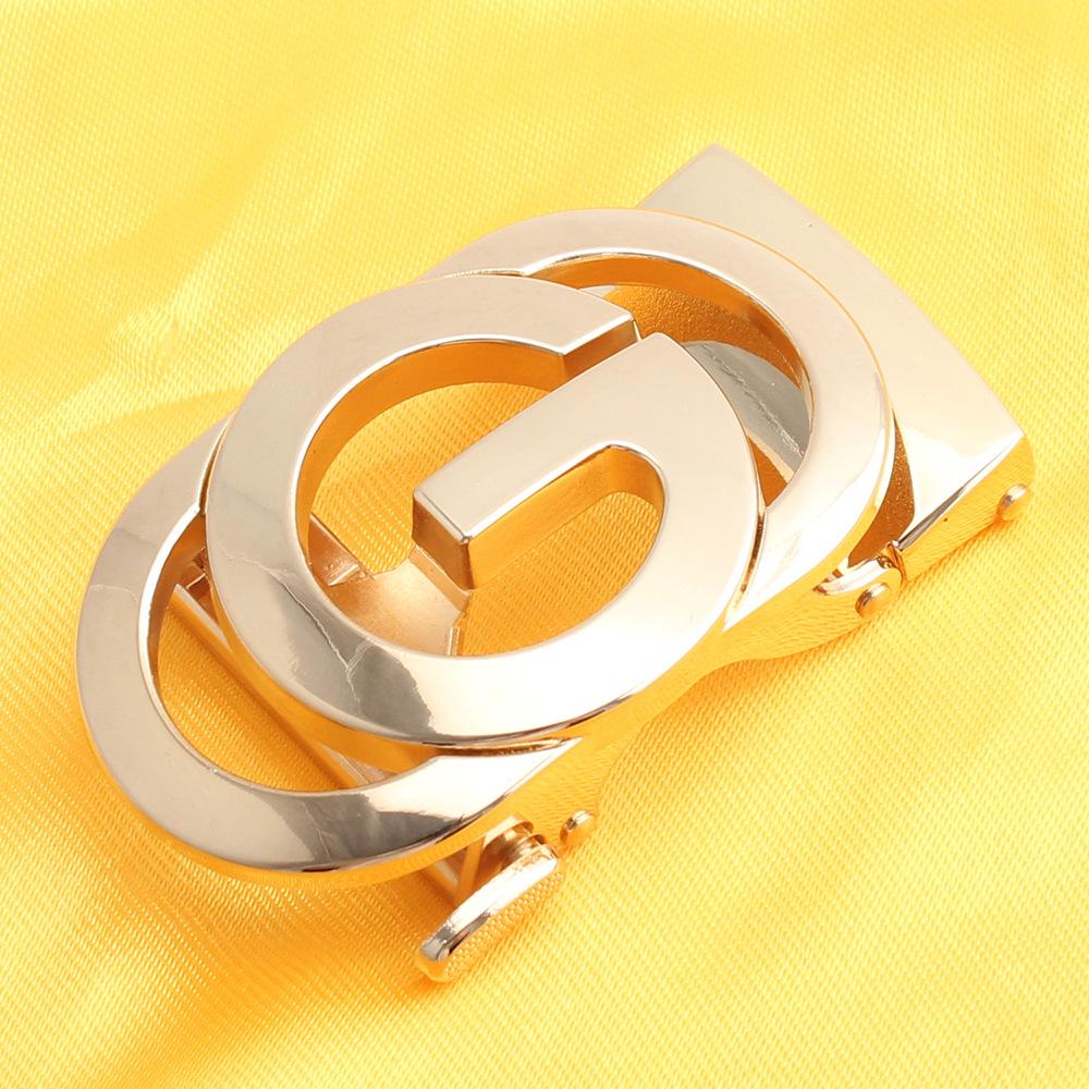 **Hongsheng Men's Zinc Alloy Automatic Belt Buckle with Classic Logo**