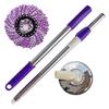 Auto Rotating Spin Mop Stainless Steels Construction Fast Water Extraction System Interchangeable Mop Head Replacement