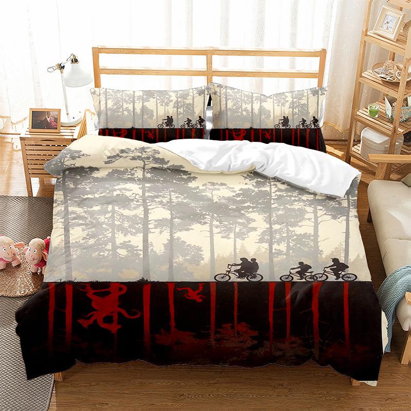 Fashion Technology Printing, 3D Digital Printing, Bedding, Duvet Covers, Pillowcases, Three-piece Sets