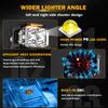 AUXBEAM 4 Inch 5 Inch LED Pod Lights Spot with DRL Work Light with Double-Side Shooter Lights for Truck Pickup ATV UTV SUV
