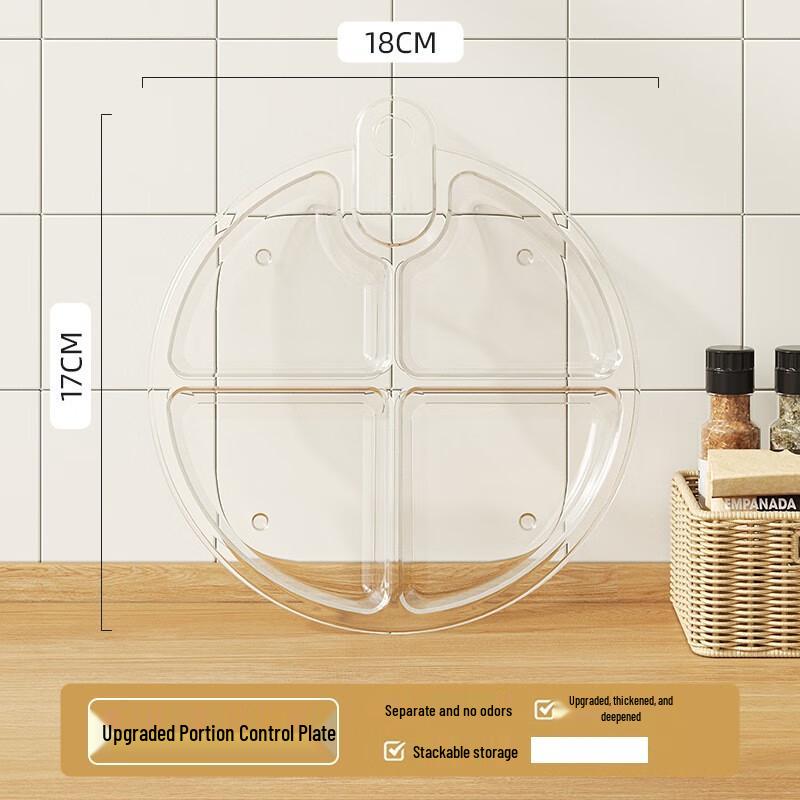 ZISIZ Divided Meal Prep Plates