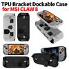 For MSI CLAW 8 RyzenT PU Protective Shell Drop Protection Grip Case with Kickstand Shockproof Back Cover Console Accessories