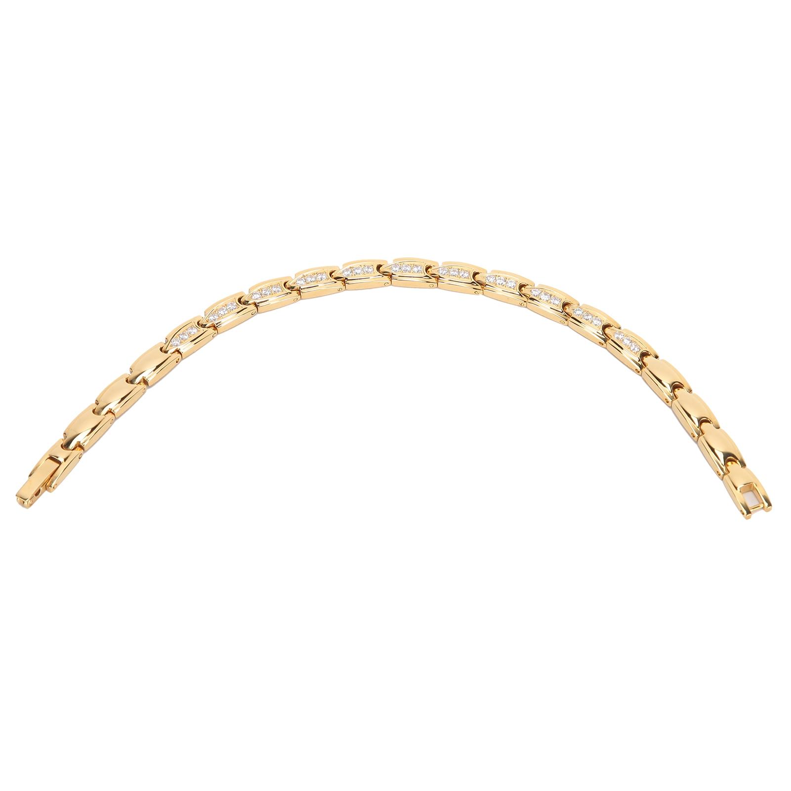 

Магнитный браслет для снятия боли из нержавеющей стали Магнитный терапевтический браслет Здоровый уход Золото золотистый