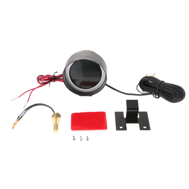 Auto Car Water Temp Gauge Voltmeter DC 12/24V For Car Temperature Sensor 10mm-21mm Universal for Car Vehicle Truck Digital Gauge