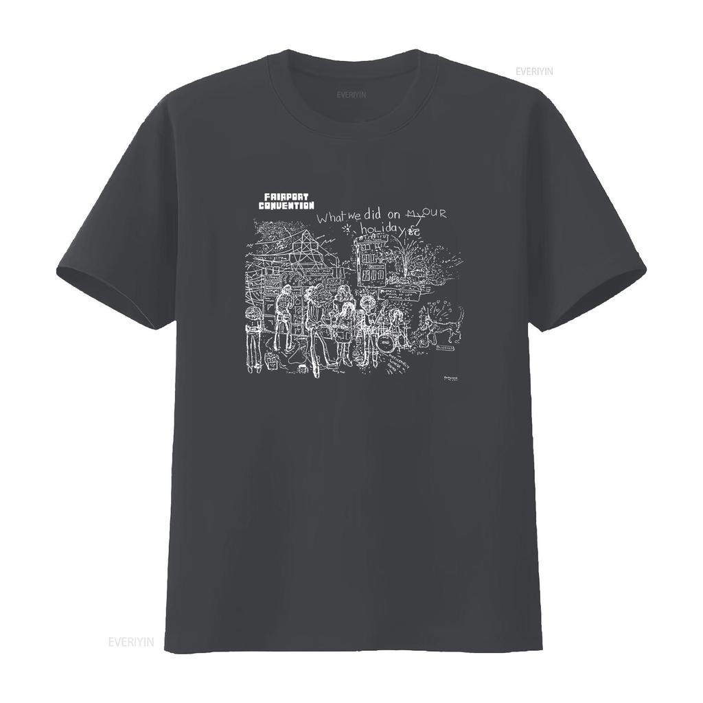 What We Did on Our Holidays Fairport Convention Folk Music Eastern Rain T Shirt vintage Washed Top For Everyday Wear graphic