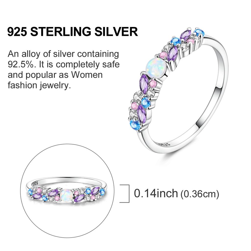 Women Rings 925 Silver Luxury Stackable Ring Original Design Zircon Finger Rings High Quality Wedding Jewelry Gift