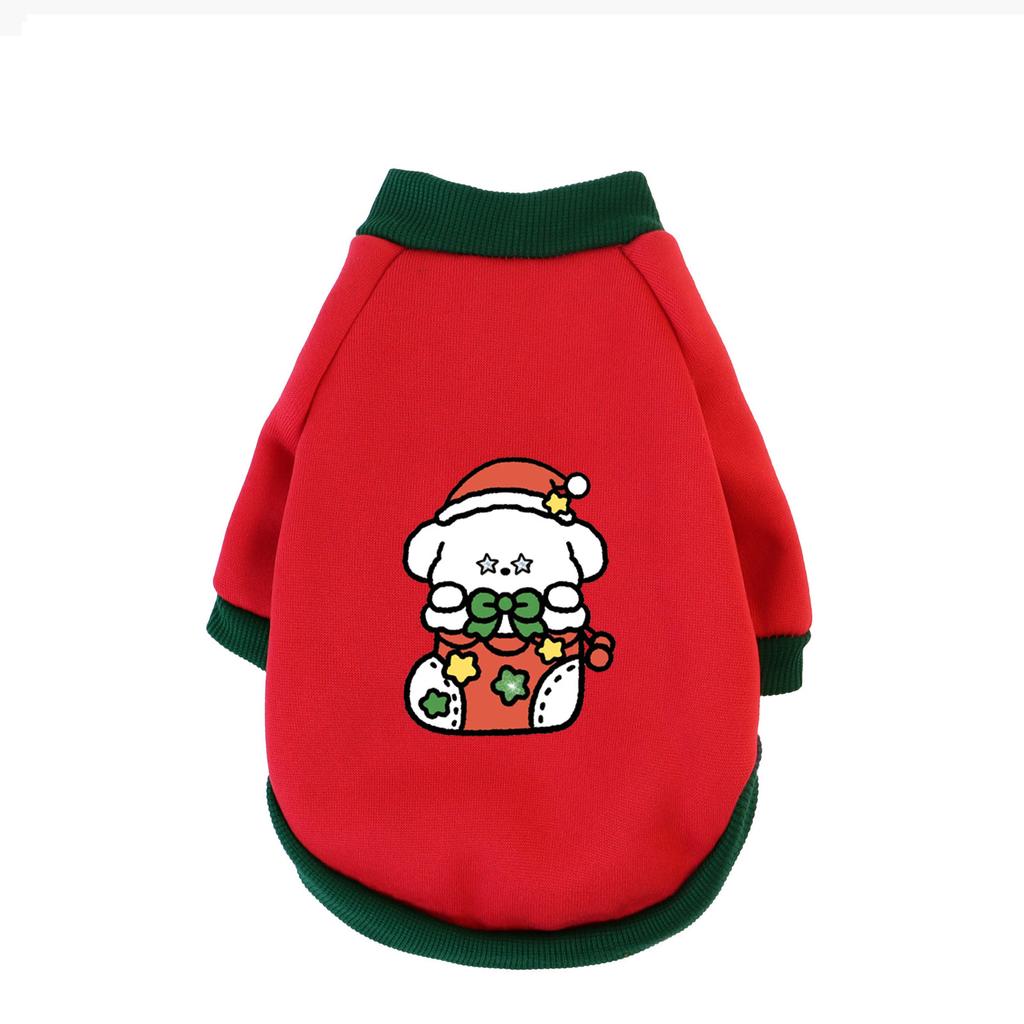 Pet Christmas Hooded Sweatshirt Cats & Dogs Fashion Winter Warm Clothes Suitable For Cats ,TeddyGolden Retriever Party supplier