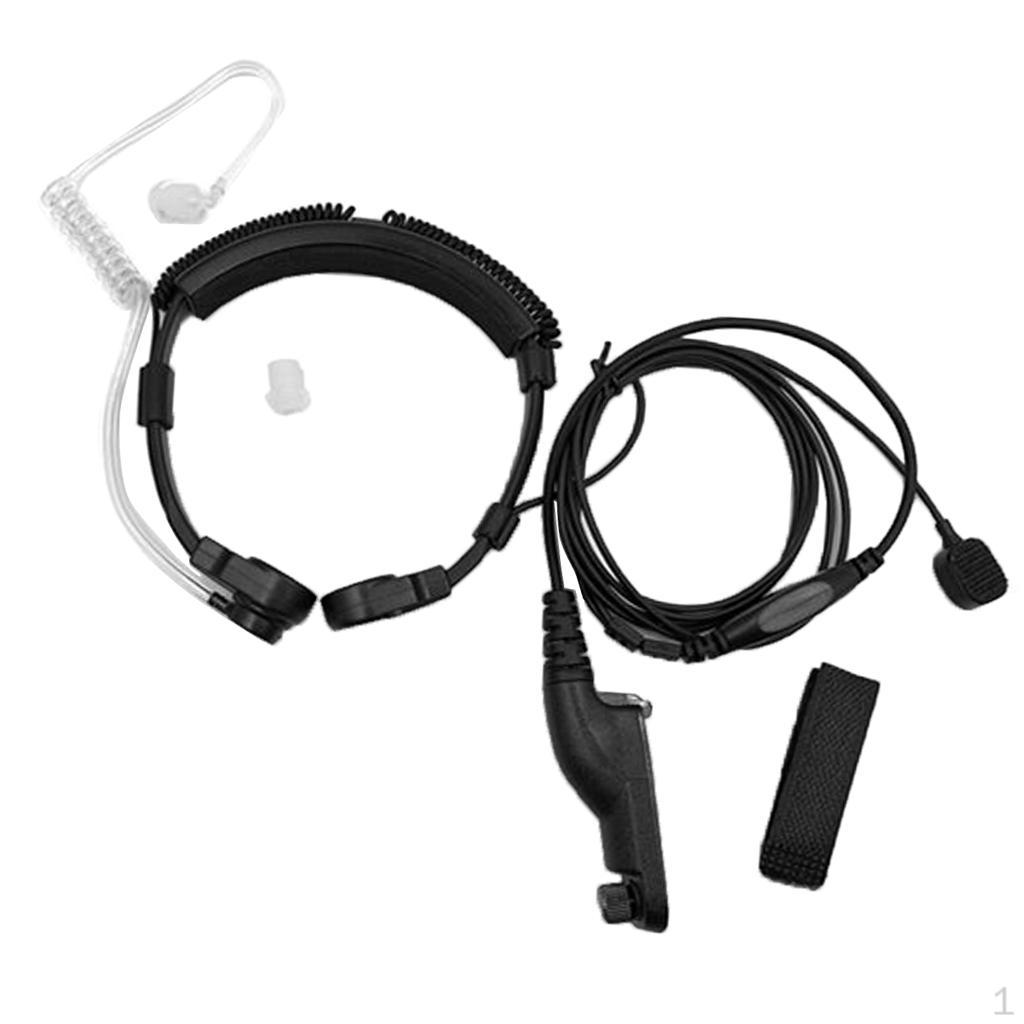 

Flexible Mic Microphone Acoustic Tube Earpiece Headset with Finger PTT for Multiple Pin Two