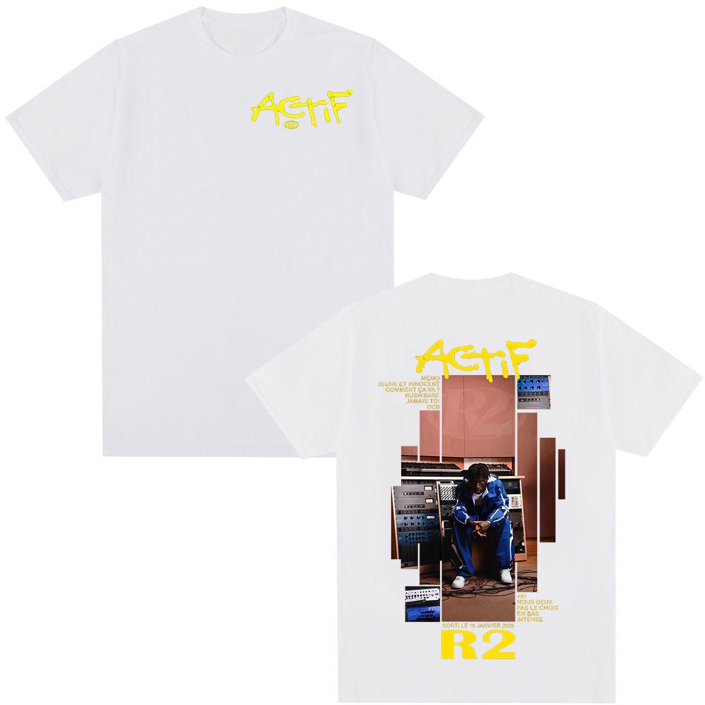 

Rapper R2 Actif Album 2026 T Shirts Unisexs Women Clothing Casual Cotton Vintage Tshirt Fashion Harajuku Short Sleeve Tshirts 4XL