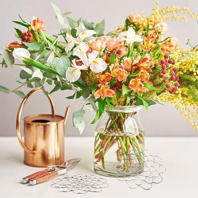 Supporto per Composizioni Floreali Ricaricabile Ranocchie Floreali in Acciaio Inossidabile per Vaso Arrangiatore di Bouquet per Decorazioni per la Casa Strumento per l'Arrangiamento