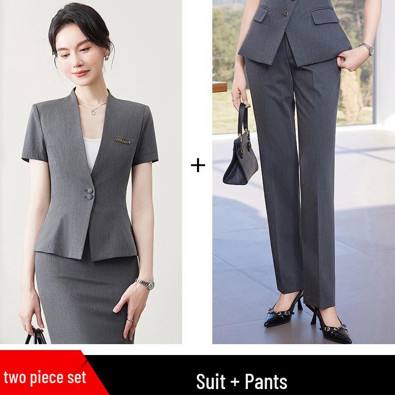 High-End Women's Suit Set for Hotel Lobby Manager or Jewelry Store Sales