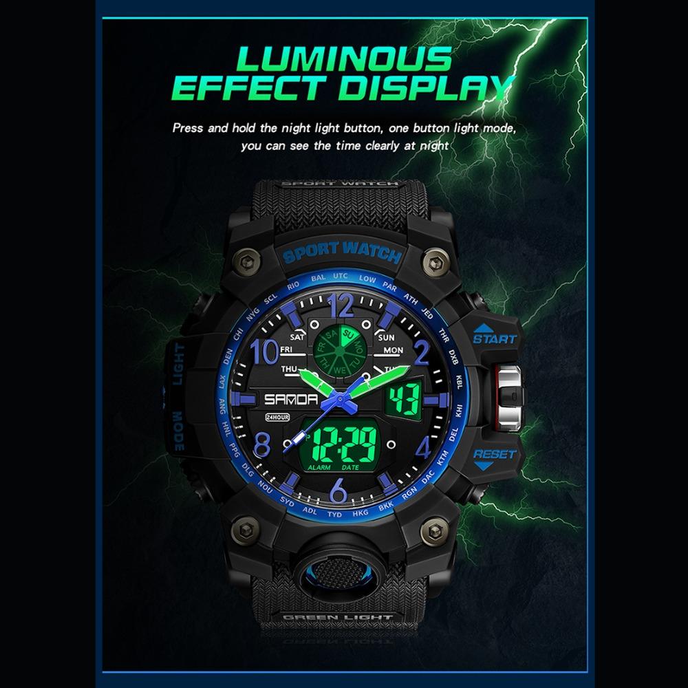 SANDA Watches Creative Sports Electronic Watch Personalised Fashion Electronic Watch