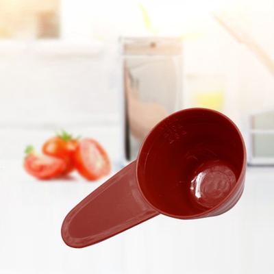 2Pcs High Toughness Coffee Scoop Widely Use Plastic Compact Scale Design Measuring Spoon for Household