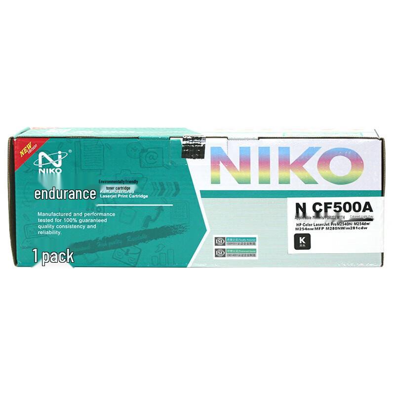 NIKO CF500A Black Toner Cartridge for HP Printers