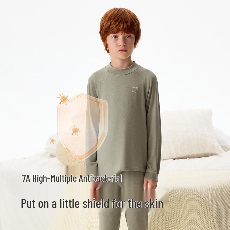 YEEHOO Kids' Warm Lamb Wool Base Layer Top
