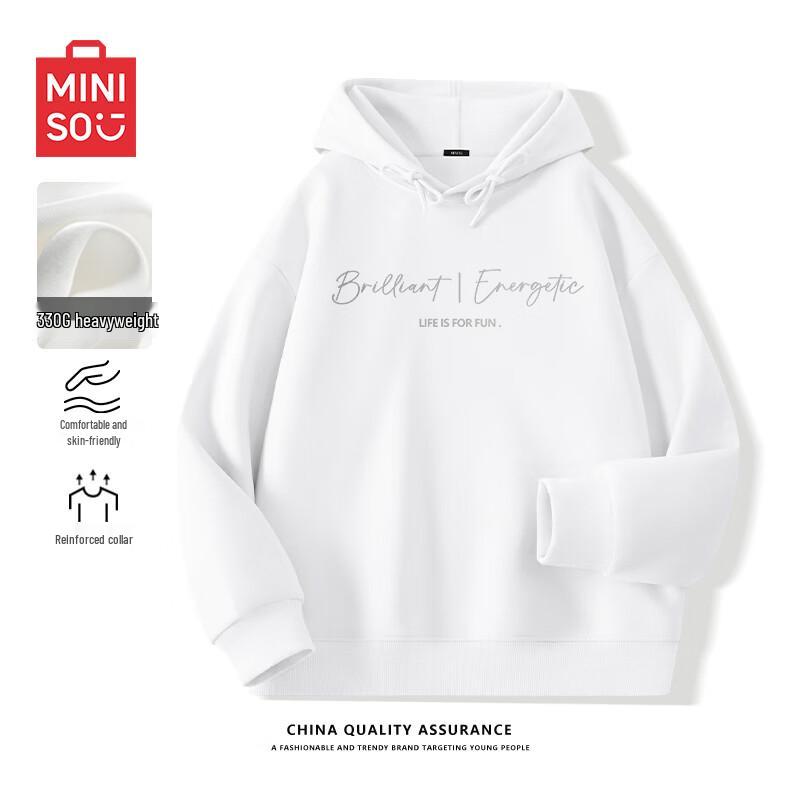 

MINISO Men s Z-Series Heavyweight Hooded Pullover Sweatshirt XL