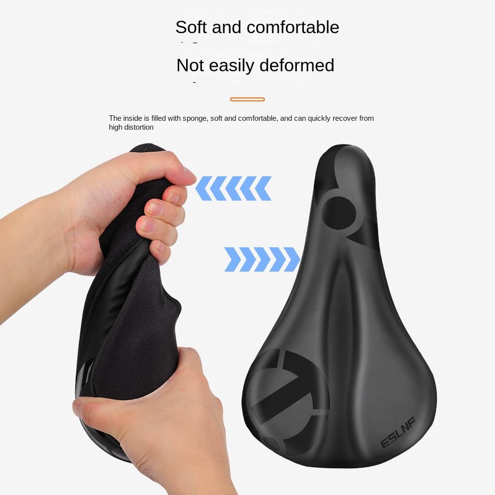 ESLNF Gel Weicher Fahrrad Anti-Rutsch Wasserdichter Sattelbezug Kissen Gepolstert Sport Fahrrad Outdoor Stoßdämpfung Gepolsterter Sitzbezug