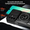 For Samsung Galaxy A26 5G Magnetic Case Ring Holder Foldable Kickstand TPU PC Phone Cover with Camera Lens Slider