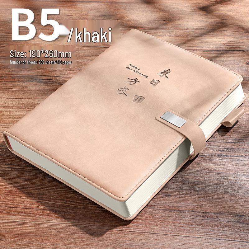 A5 Retro kožený zápisník: Jednoduchý deník v korejském stylu pro obchodní jednání a studenty