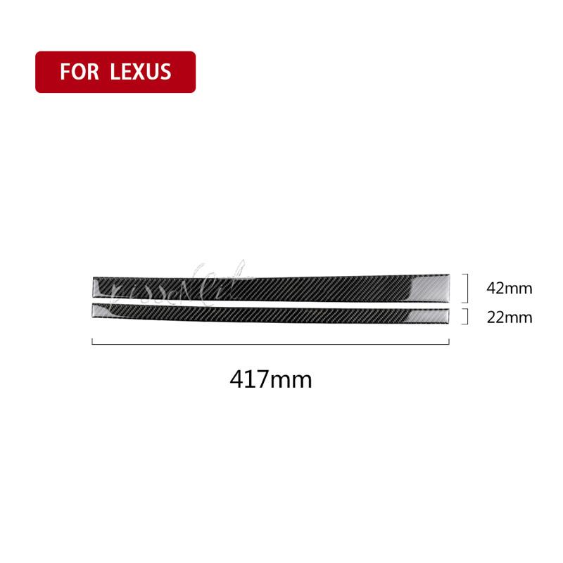 

Ящик для хранения автомобиля из углеродного волокна, декоративная полоса, наклейка на автомобиль для Lexus IS250 300H, аксессуары для украшения салона автомобиля чёрный