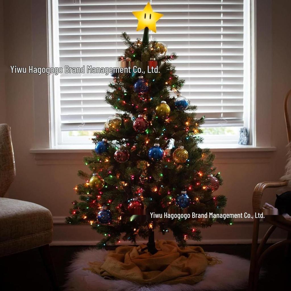 Cross-border LED Mario Star Night Light for Stage & Christmas Decoration