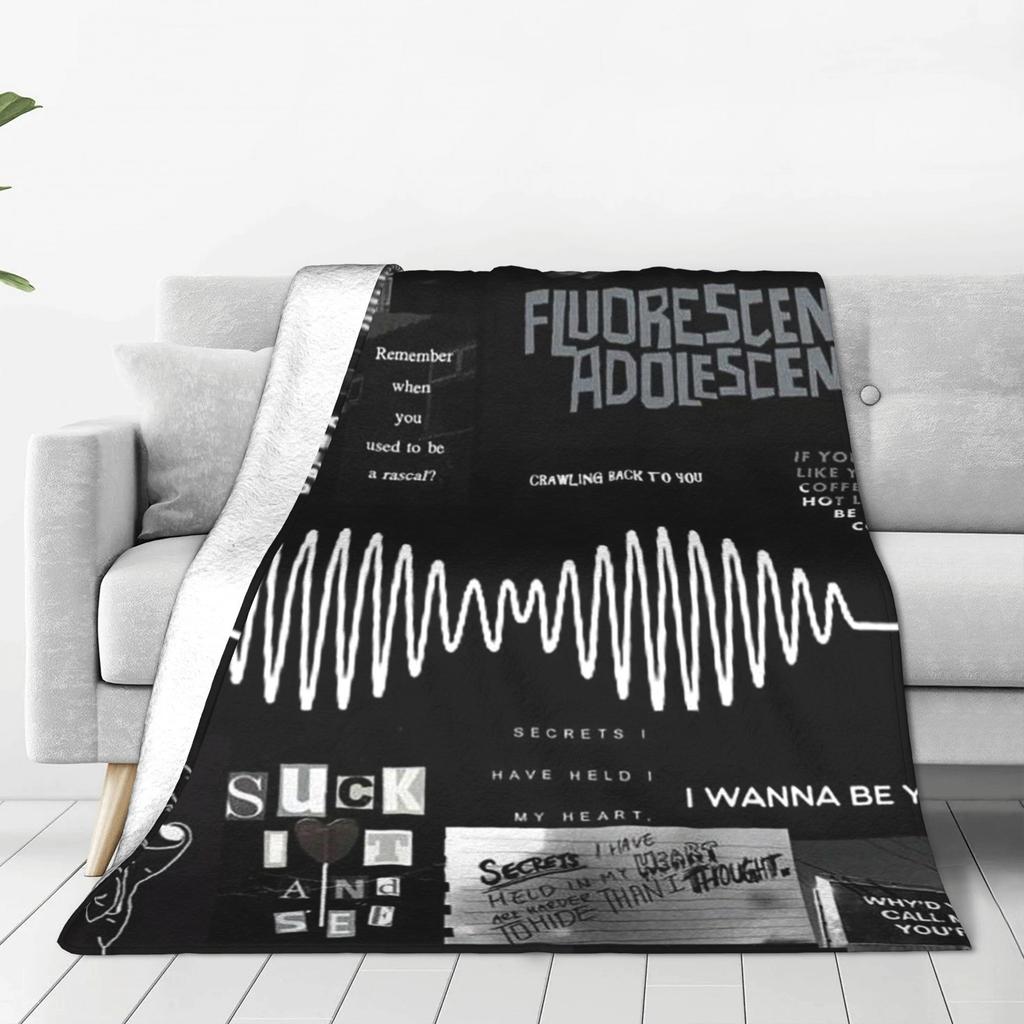 Arctic Monkeys Rock Band Blankets Warm Flannel Sofa Throw Blanket for Home Bedroom Travel Throws Bedspread Quilt
