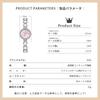 OLEVS Stainless Pearl Watch Pink Rose Gold Women's Watch, Small, Stylish, Quartz, Waterproof, Popular, Steel, Bracelet, Slim, Cute, Sparkling, Women's