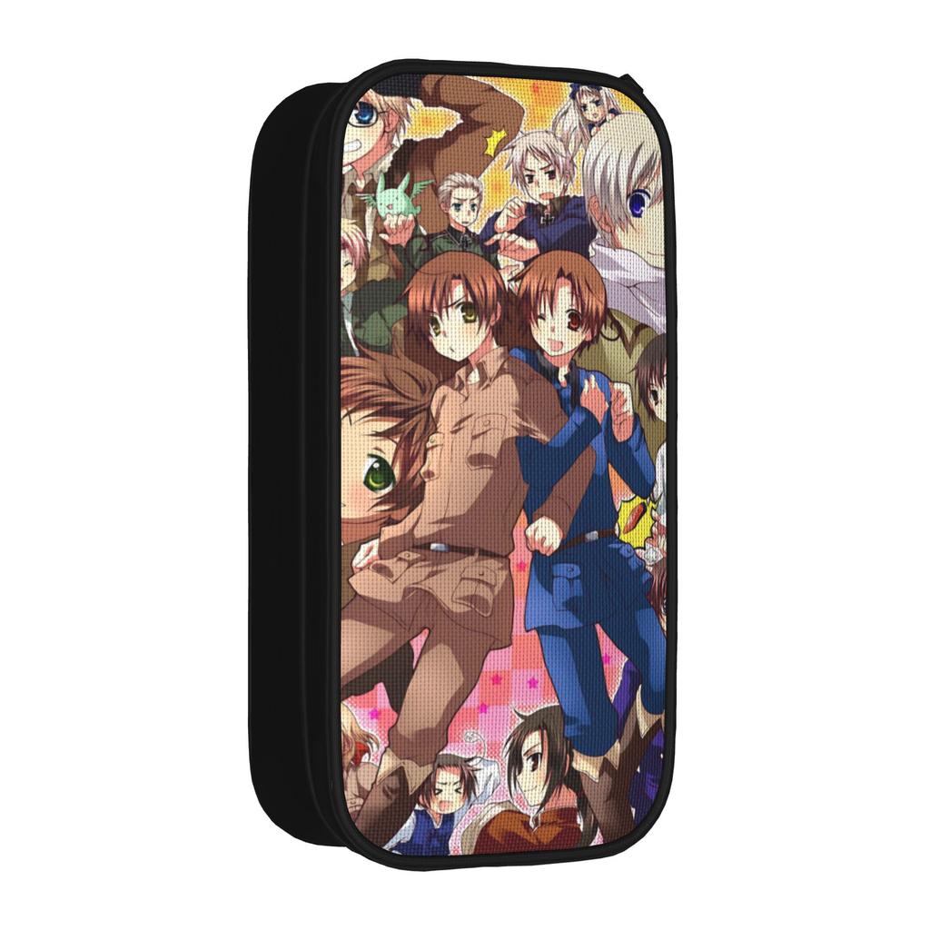 Hetalias Axis Powers Pencil Cases Classic Pen Bag Girls Boys Large Storage School Supplies Zipper Pencilcases