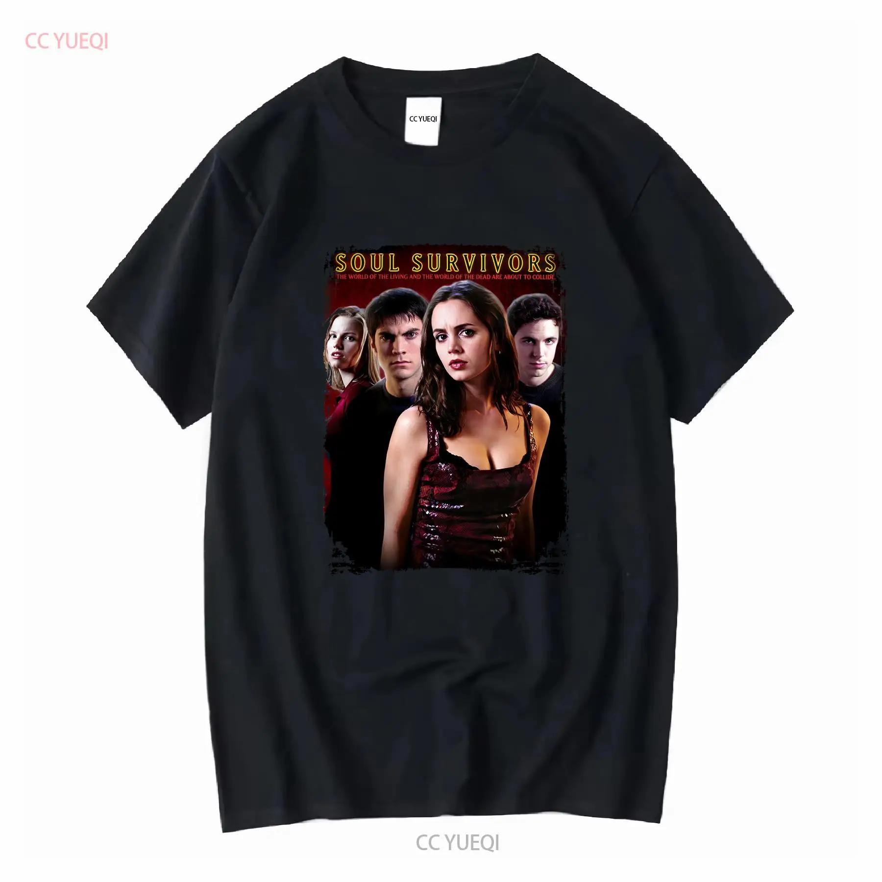 Soul Survivors 2001 Movie t shirt Mens Women s sizes Eliza Dushku Buffy vintage Washed Versatile streetwear homme S разноцветный