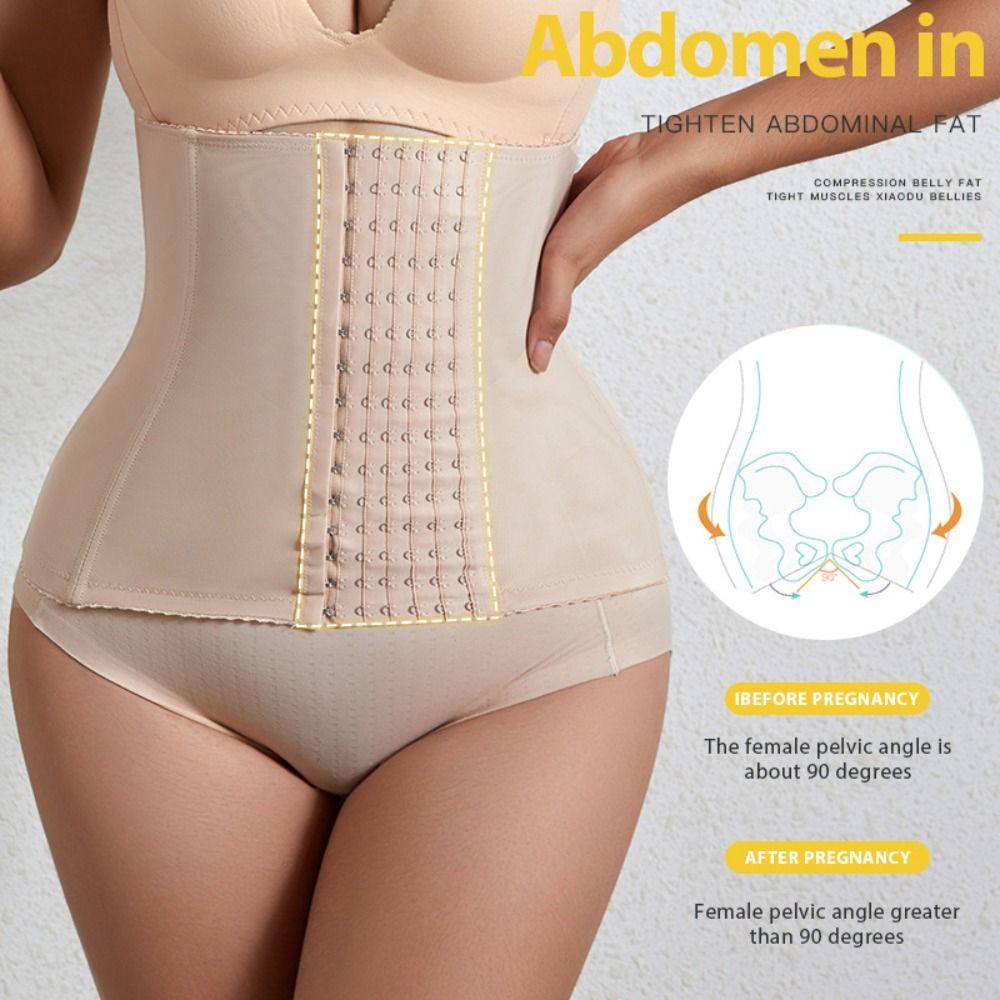 

15 Row Buckles Waist Trainer Shapewear 7 Steel Bone Girdle Body Shaper Training Sweat Belt Lady M тілесний