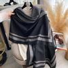 Eleganz Doppelseitiger Leopardenmuster-Schal Weich Warm Fransen Pashmina Schal Herbst und Winter Kältefest Winddicht Decke