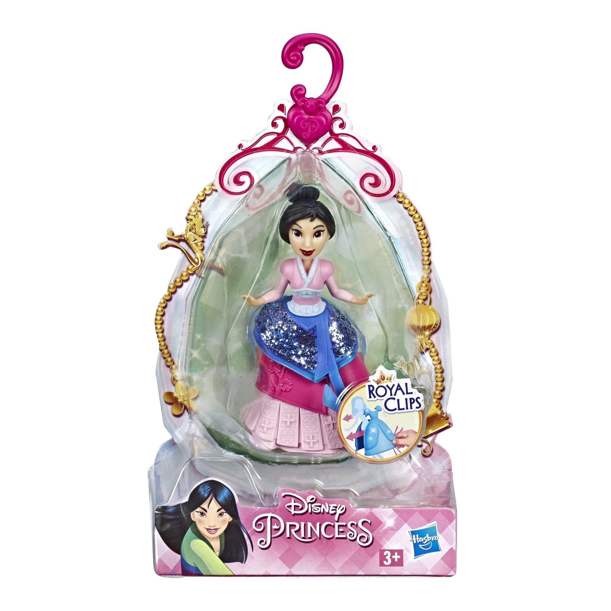 Principesse Disney bambola principessa disney mini bambola reale clip  mulan cm hasbro e4864es1